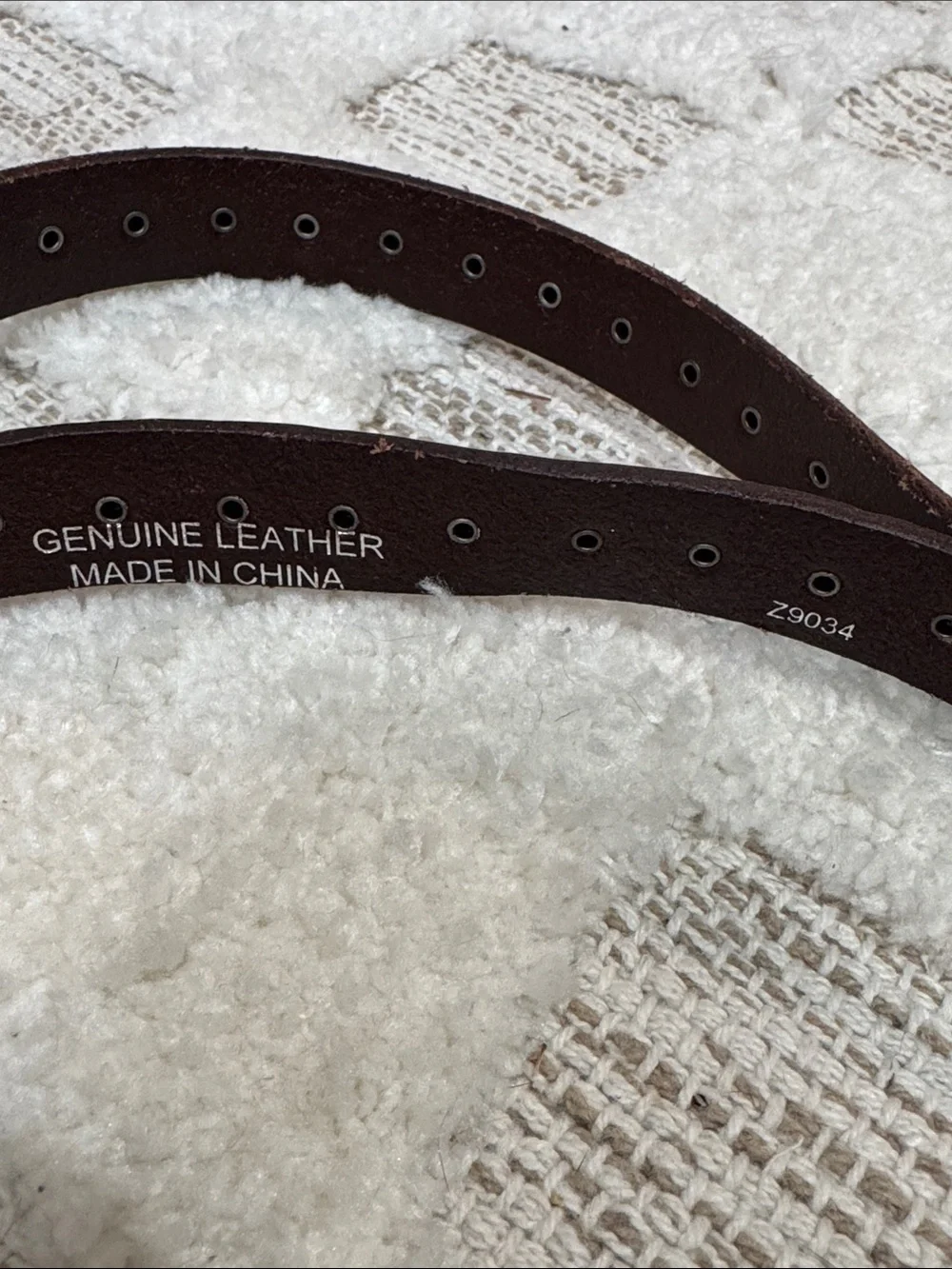 Silpada Designs Genuine Leather Double Wrap Studded Belt Brown 77” size large